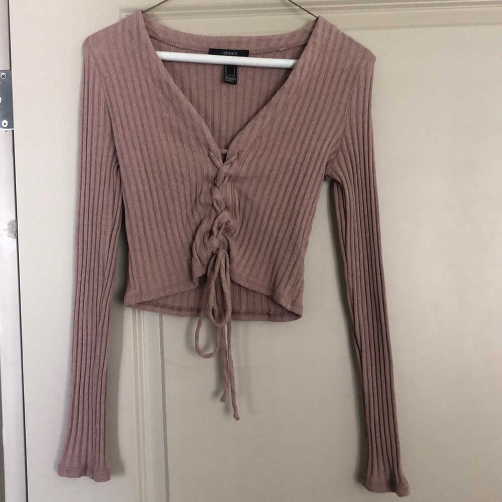 Long Sleeve Crop Top